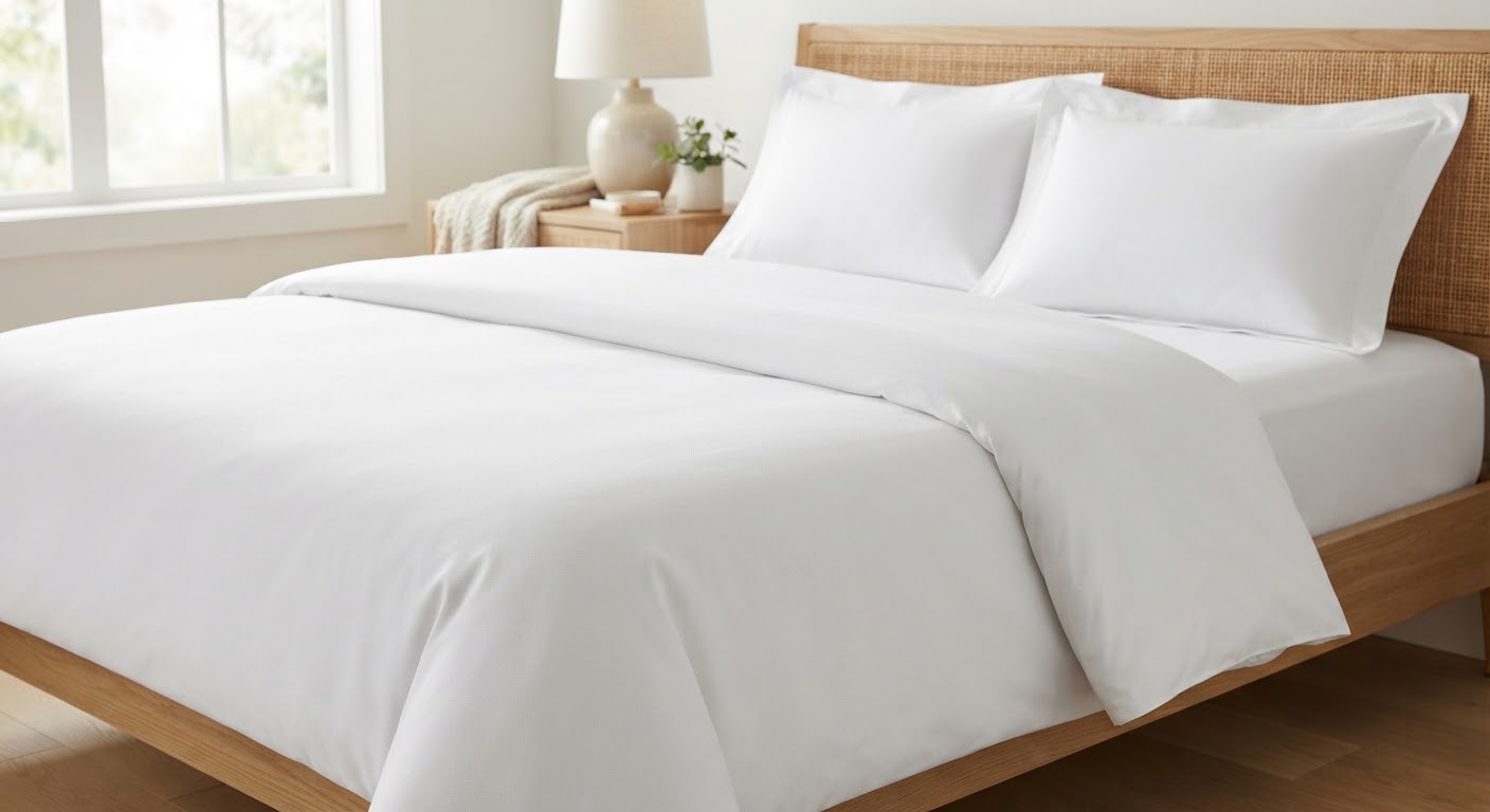 Cloud Percale Duvet Set — King Size Duvet Set